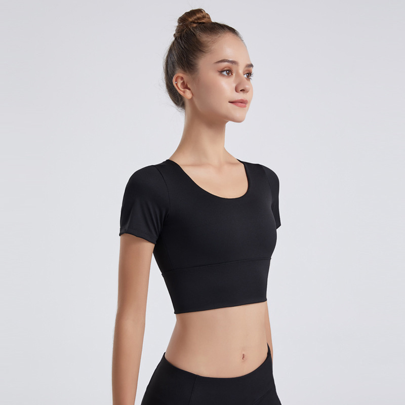 U-neck Cross Back Sports Bra