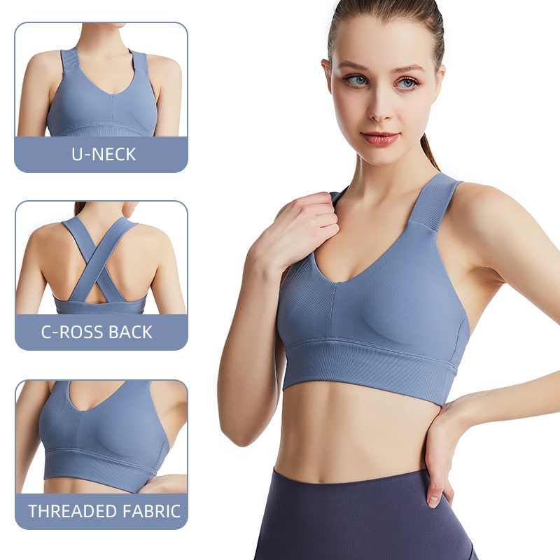 Sports Bra With Cross Straps
