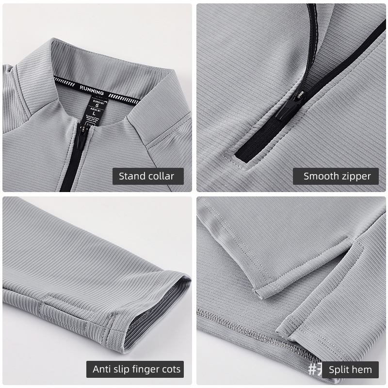 Men's Gym Zip Tops