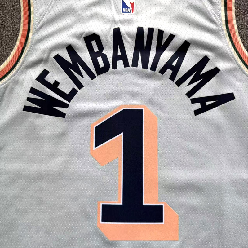 San Antonio Spurs Roster white jersey 2024-25