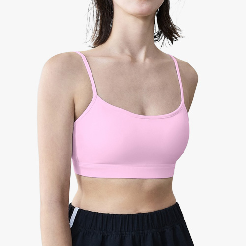 Women Yoga Slim-Strap Tank with Cat-Ear Support Back