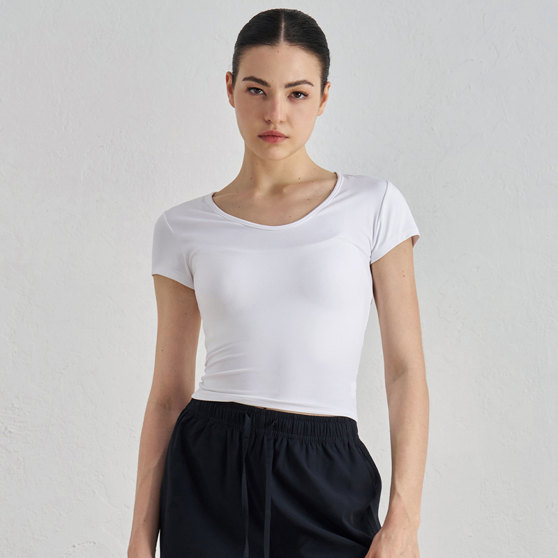 Women's Waist-Cinching Athletic Yoga Tee