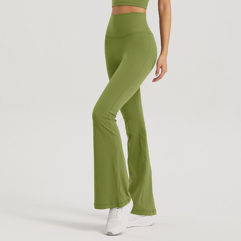 Women's  Seamless Yoga Pants | Slimming Free-Size Flared Leg Fitness Bottoms
