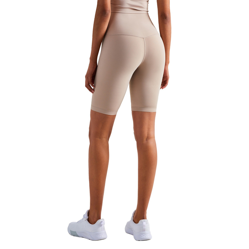 Custom Women's 5-Inch High-Waisted Gym Shorts | Outdoor Fitness & Sports Shorts | Kemhing Sportswear