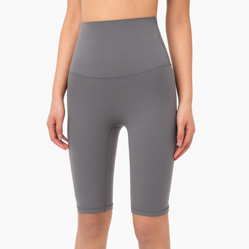 Custom Women's 5-Inch High-Waisted Gym Shorts | Outdoor Fitness & Sports Shorts | Kemhing Sportswear
