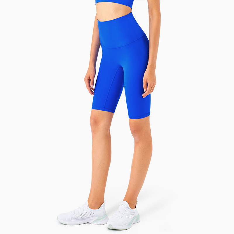 Custom Women's 5-Inch High-Waisted Gym Shorts | Outdoor Fitness & Sports Shorts | Kemhing Sportswear