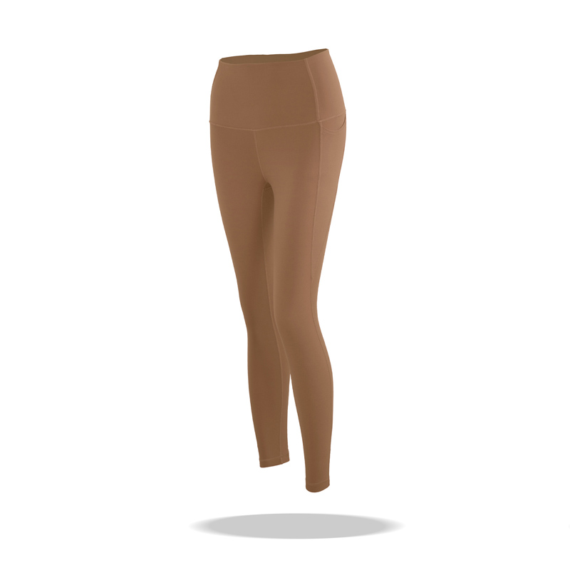 Custom Women's Outdoor Sports Leggings with Side Pockets & Peach Booty Lifting