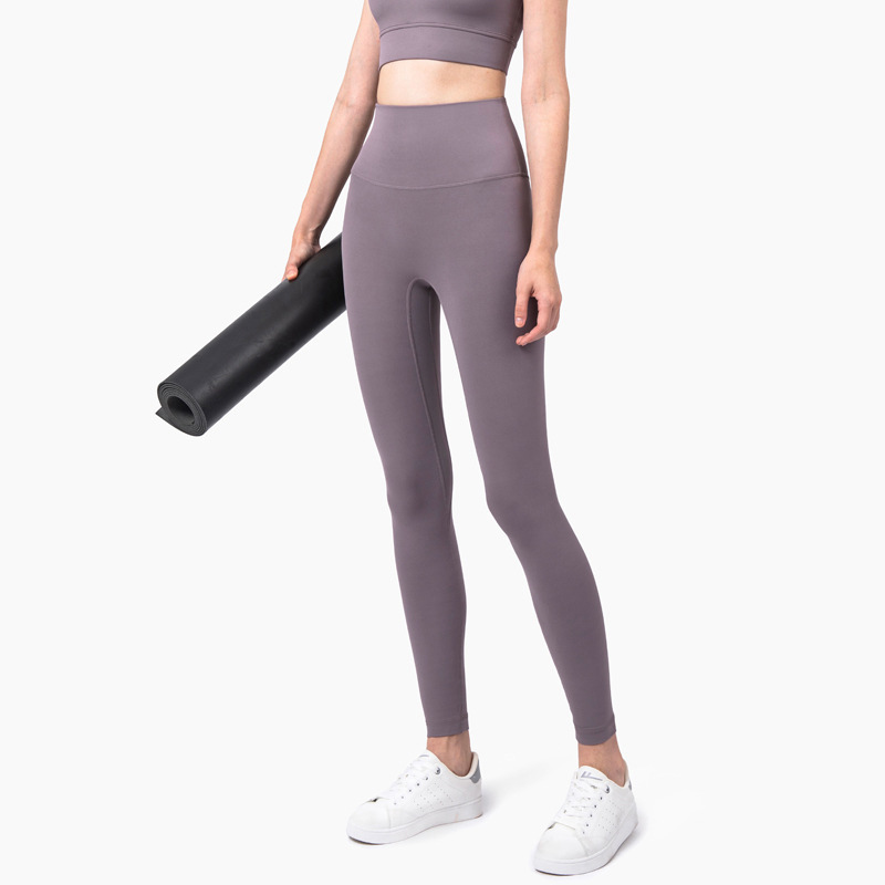 Seamless No Front Seam Anti-Roll Yoga Leggings | High-Waisted Workout Leggings for ladies