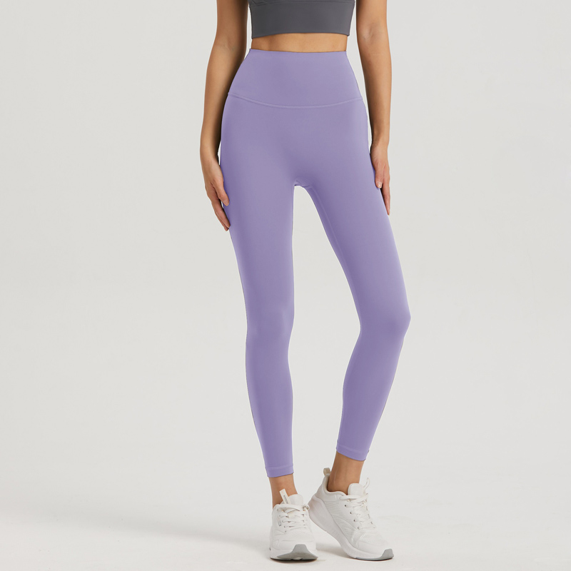 Untamed peach hip lifting and abdominal tightening sports leggings