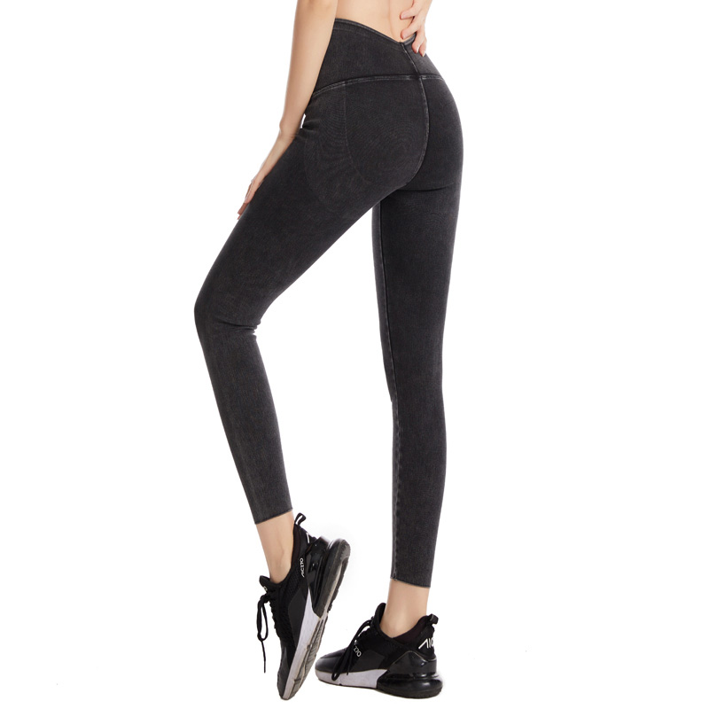 Women's One-Piece High-Waist Denim Shark Pants for Butt Lifting & Tummy Control