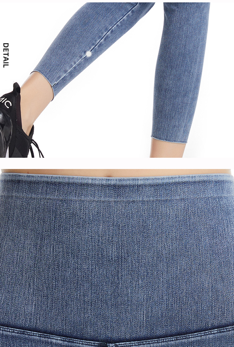 Women's One-Piece High-Waist Denim Shark Pants Women's One-Piece High-Waist Denim Shark Pants
